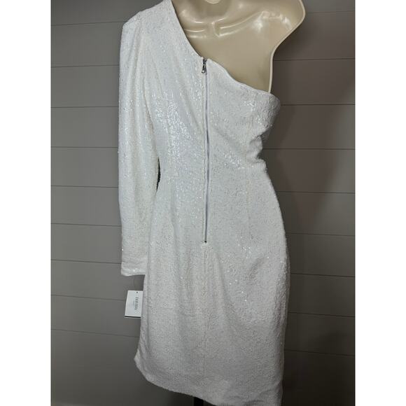 NWT Bardot x David's Bridal One Shoulder Sequin Mini Dress - Size M / 8 - Picture 9 of 13